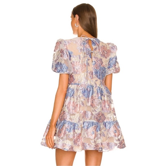 🌸 NWT Eliatt Floral Jacquard Babydoll Dress – XL 🌸 - Picture 14 of 14